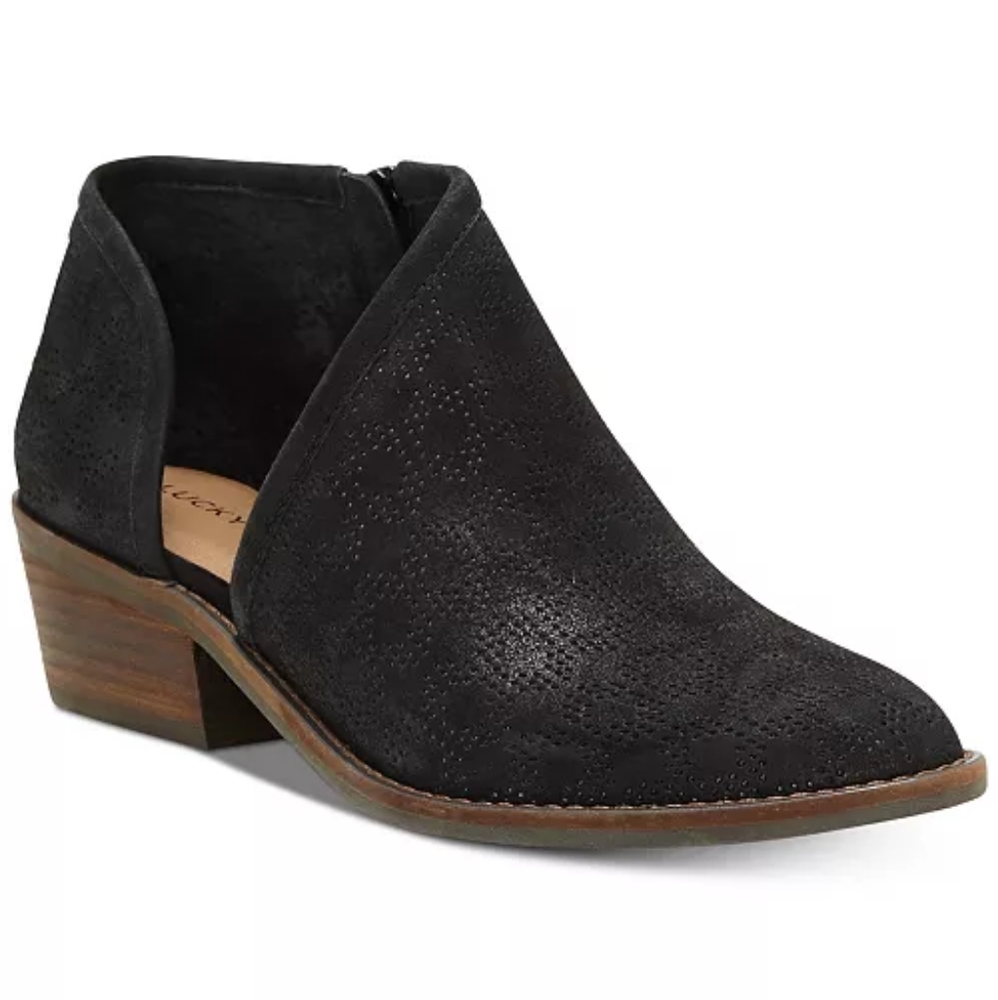 Lucky Brand Flaixah Black Booties